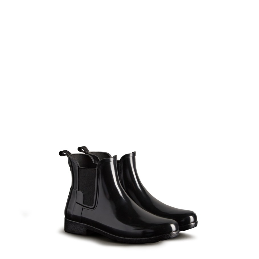 New Women'S Refined Slim Fit Gloss Chelsea Boots Ankle Boots